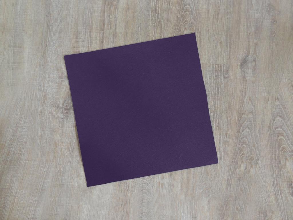 Platzset quadratisch 38x38 cm im 4er Set mit Glasuntersetzer, Violett