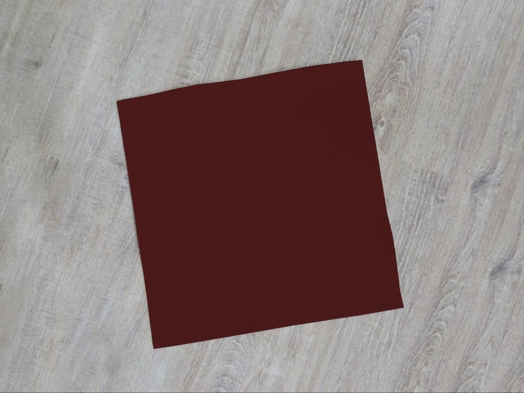  Platzset quadratisch 38x38 cm im 8er Set ohne Glasuntersetzer, Bordeaux