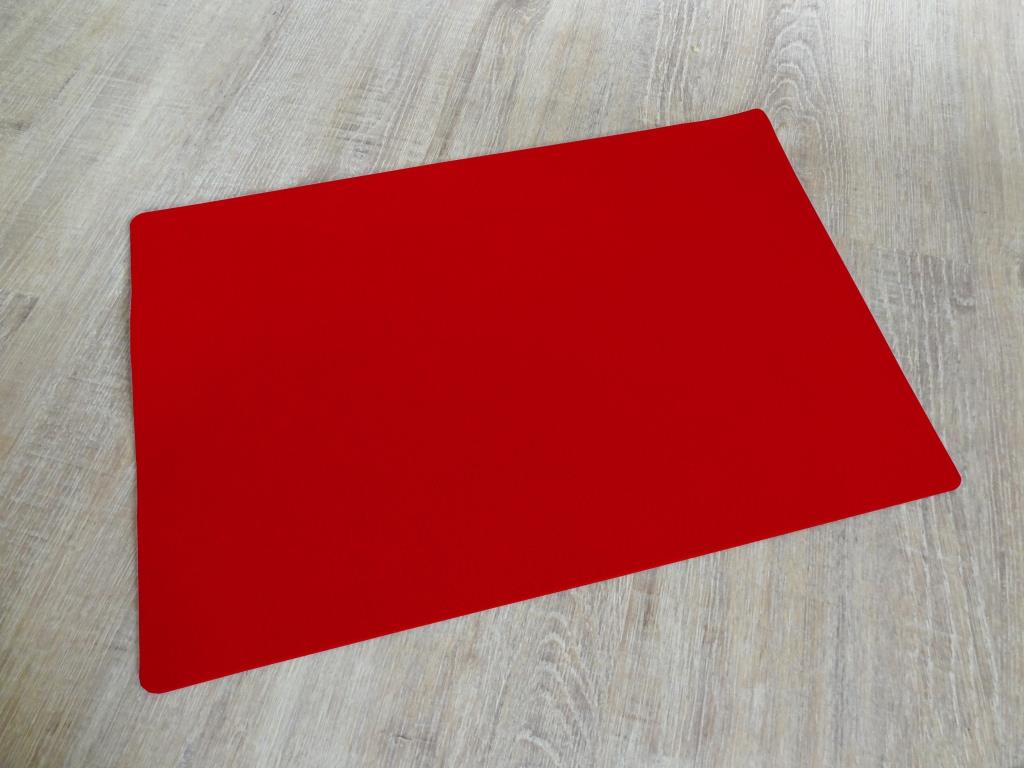 Platzset 30x45 cm im 4er Set mit Glasuntersetzer, Rot
